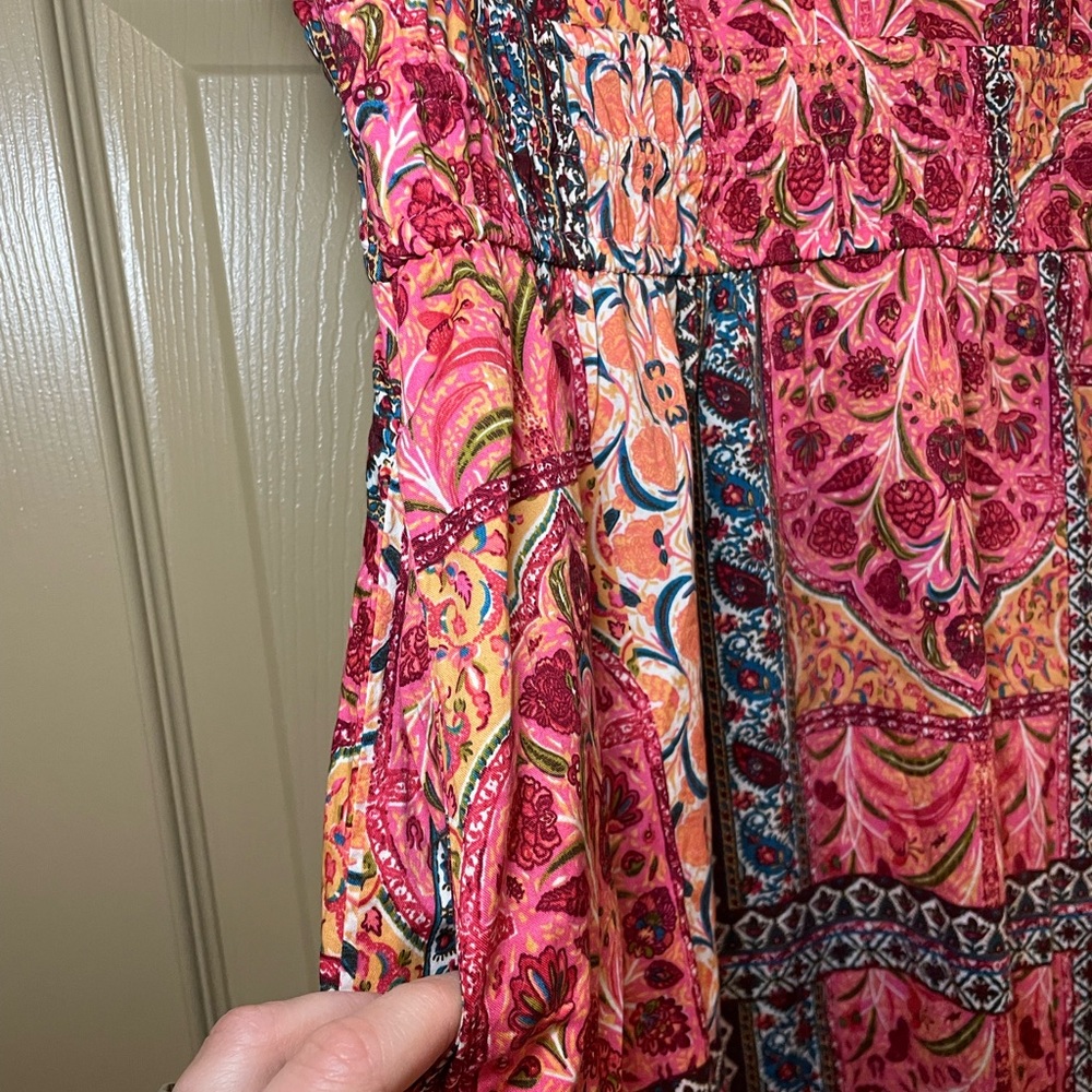 Old Navy Colorful Patterned Midi Dress - Picture 8 of 11